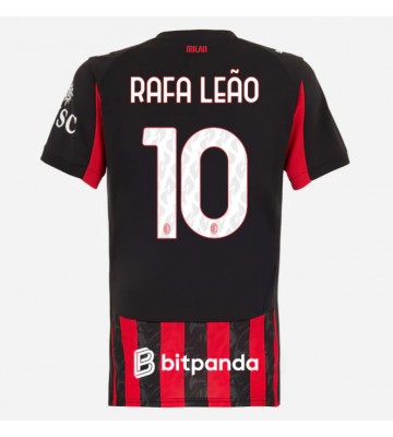 AC Milan Rafael Leao #10 Replika Hjemmebanetrøje Dame 2025-26 Kortærmet